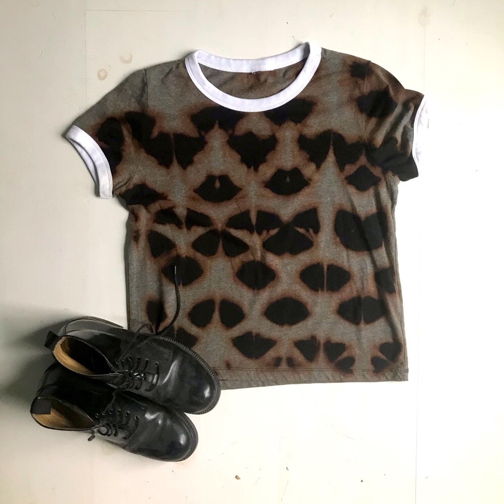 Tie dye black and grey Tshirt.